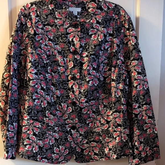 Charter Club Women's Notched-Collar Coat Pink Size Medium